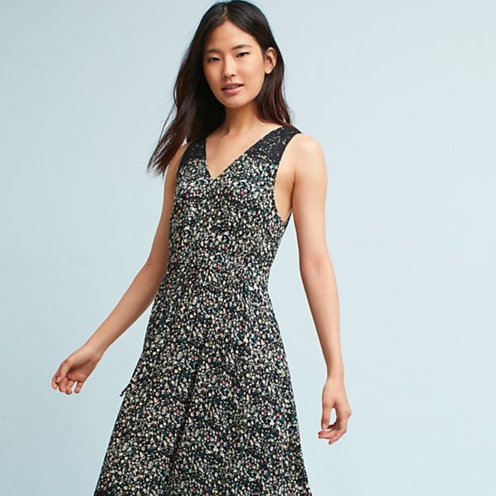 Anthropologie Ranna Gill “Cynara” midi dress, XS